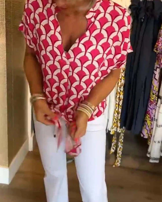 Leonie™|V-hals Blouse