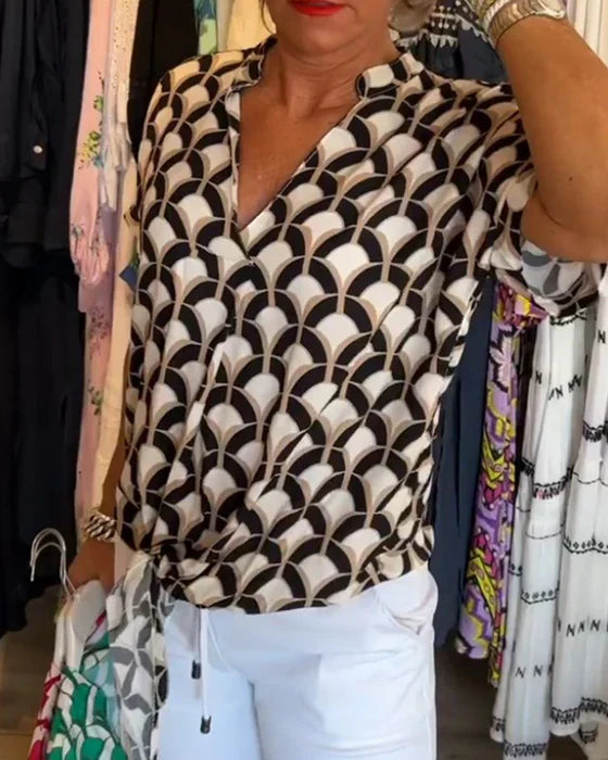 Leonie™|V-hals Blouse