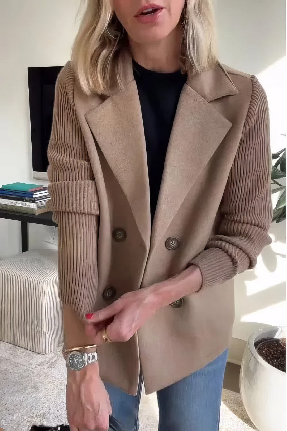 Annemiek™|Patchwork Cardigan jas