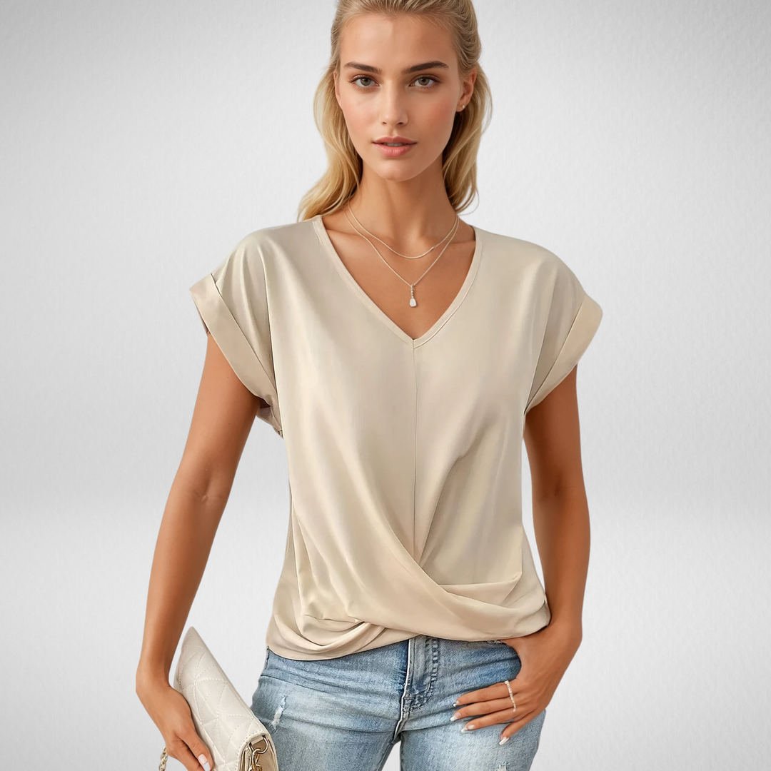 Madelon™|Casual T-shirt met V-hals