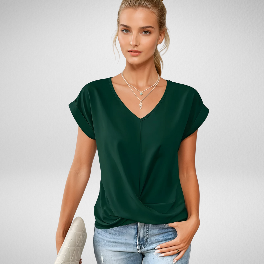 Madelon™|Casual T-shirt met V-hals