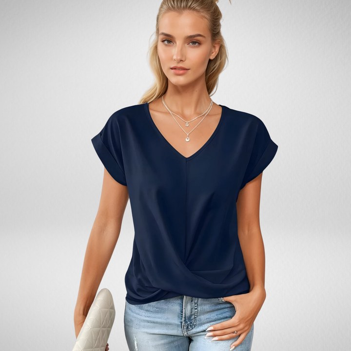 Madelon™|Casual T-shirt met V-hals