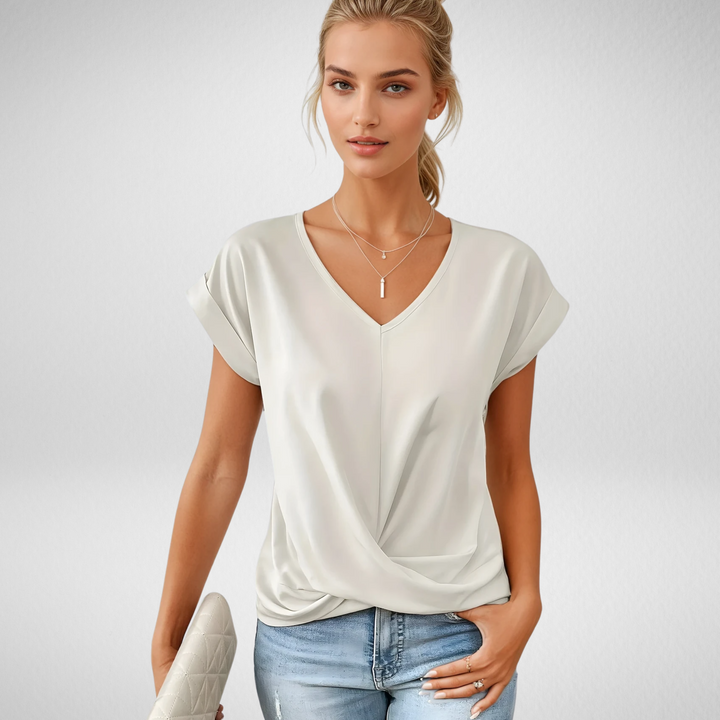 Madelon™|Casual T-shirt met V-hals