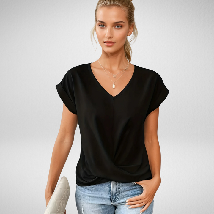 Madelon™|Casual T-shirt met V-hals